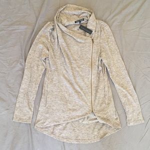 Asymmetric Wrap Zip Up